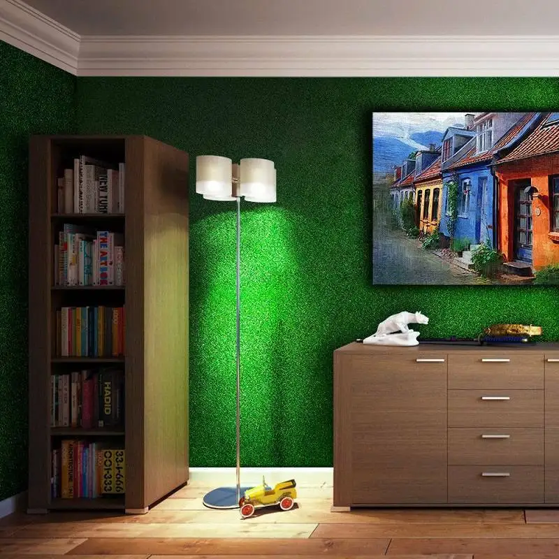 16 шт. искусственная садовая трава Lawn60 * 40 см миниатюрный орнамент садовый