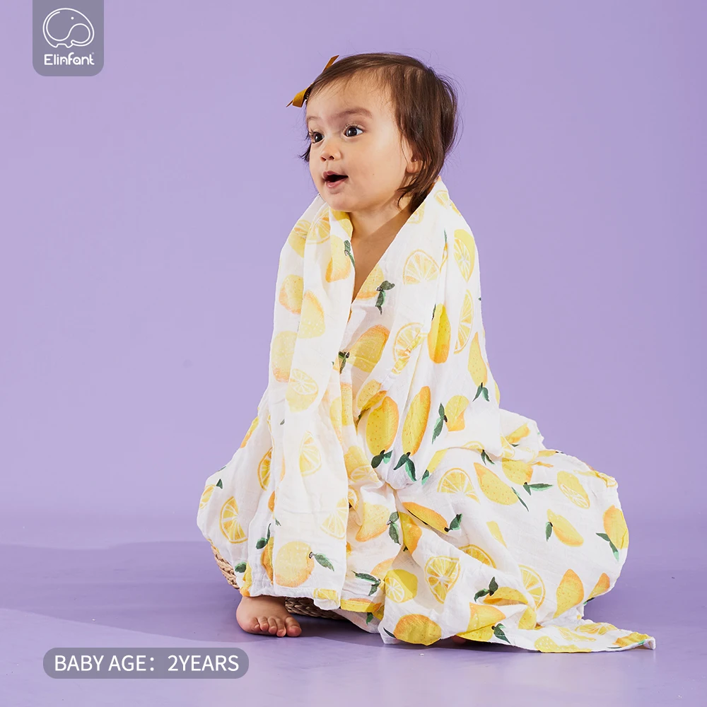 Муслиновые хлопковые пеленки Elinfant моющиеся детские одеяла для новорожденных