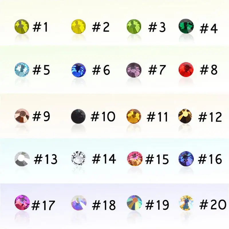 3D Стразы для ногтей разные размеры цветные плоские стразы s бусины с