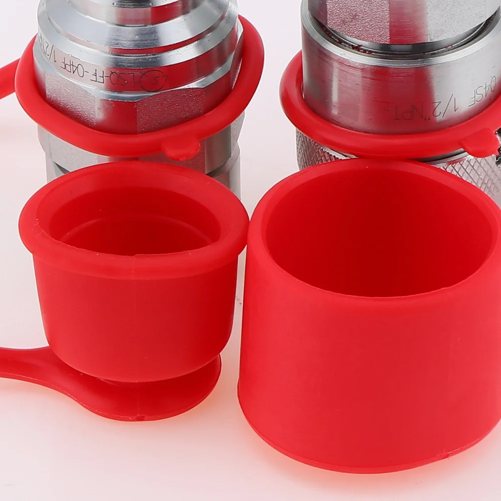 

1 Pair NPT1/2 Oil Pipe Carbon Steel Quick Disconnect Coupler Hydraulic Coupling Set High Pressure Oil Pipe Quick Coupling for