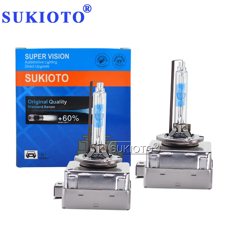 Оригинальные ксеноновые стандартные HID лампы SUKIOTO D1S 5500K Ксеноновые 35 Вт D3S