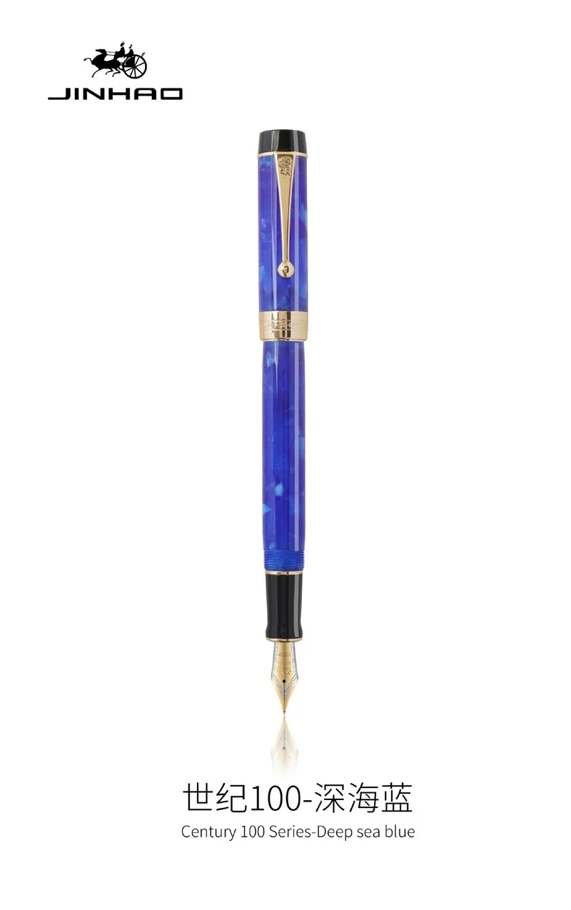 Jinhao 100 Centennial каучуковая авторучка EF/F 18KGP M/изогнутое перо 0 5/1 мм с конвертером