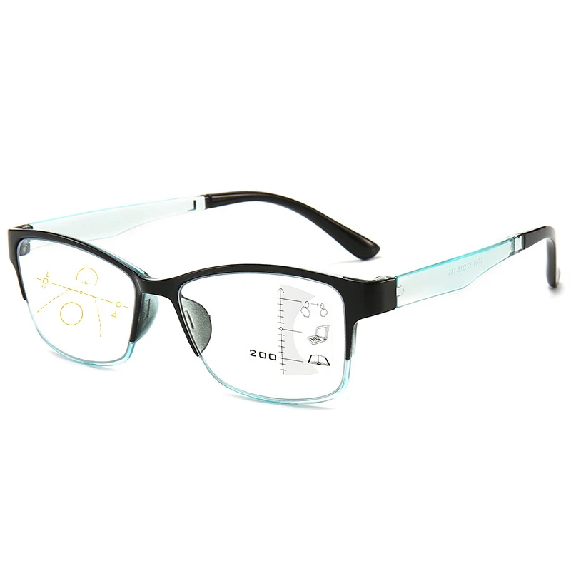 

2020 прозрачные прогрессивные многофокальные очки для чтения для мужчин и женщин, дальше аналогичные, женские очки для дальнозоркости с защи...