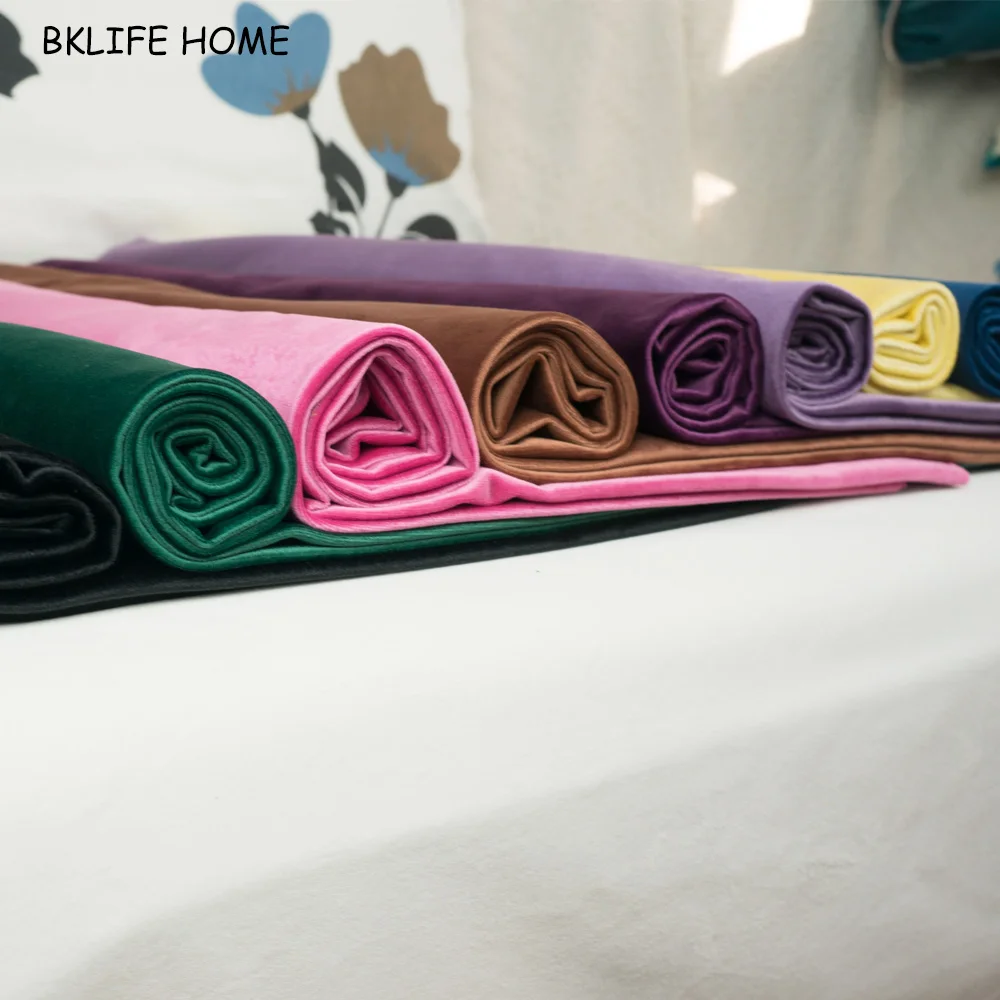 Бархатная ткань велюровая покрытие для стола занавеска подушка красный зеленый