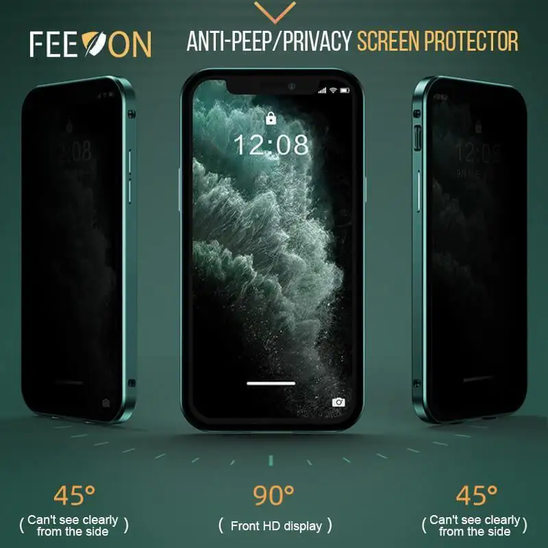 Feeon®Противоскользящий двухсторонний чехол с пряжкой для iPhone 11 12 PRO MAX X/XS/XR