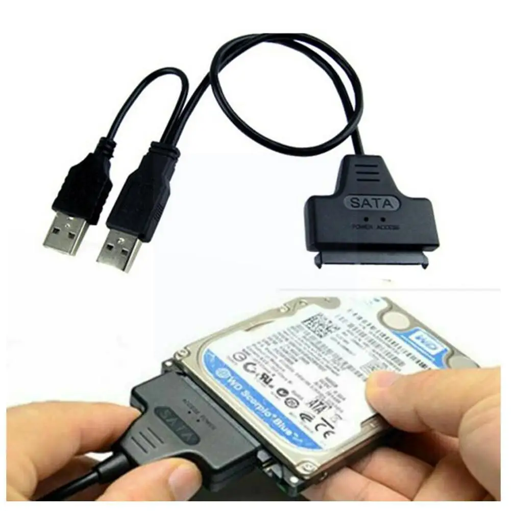 

Usb 2.0 To 2.5inch Hdd 7 15pin Sata Hard Drive Cable Ssd Sata Adapter For Sata Adapter T6w1