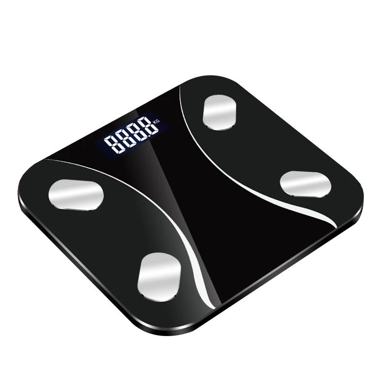 

Напольные весы S4 с Bluetooth, умный безмен для ванной, с подсветкой, отображение массы тела, жира, воды, мышечной массы