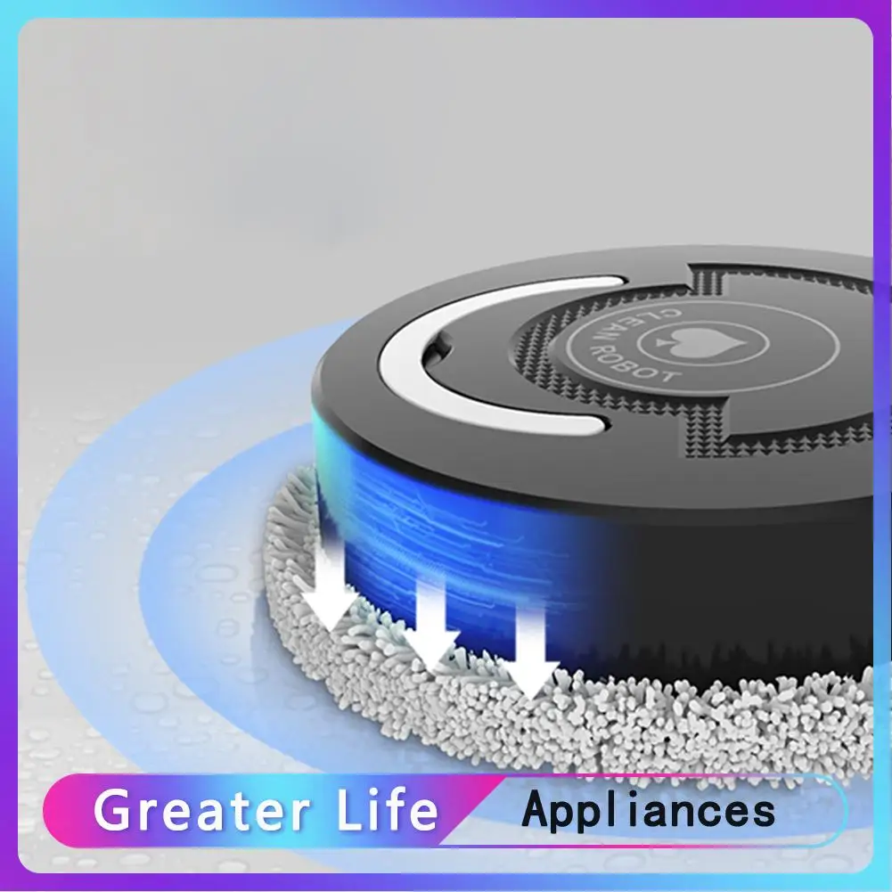 

360 Degree Rotate Household Vacuum Cleaner Rotary Mopping Machine Sweeping Robot Silent Design Cleaning Wireless Tools