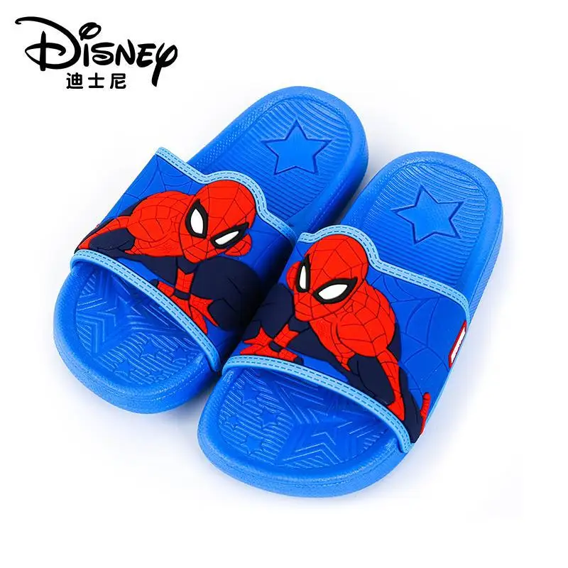 

Original Disney Mickey Mouse Minnie Spider-Man Bathroom Non-slip Slippers Home Slippers Kids Shoes for Girl Mickey Mouse Shoes
