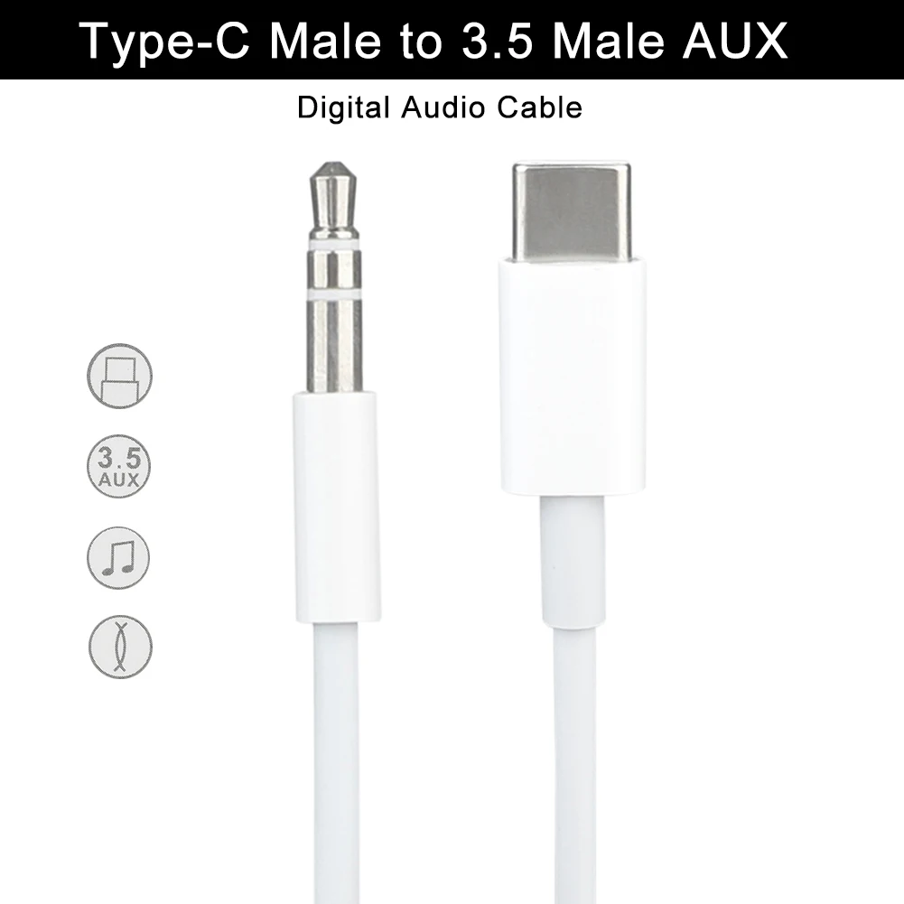 Тип-c USB-C до 3 5 мм аудио разъем AUX кабель адаптер для автомобиля стерео samsung белый