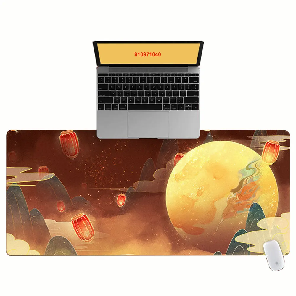 

Large XXL Office Computer Desk Mat Table Keyboard Big Mouse Pad Moon Lantern Laptop Cushion Desk Non-slip Mat Gamer Mousepad Mat