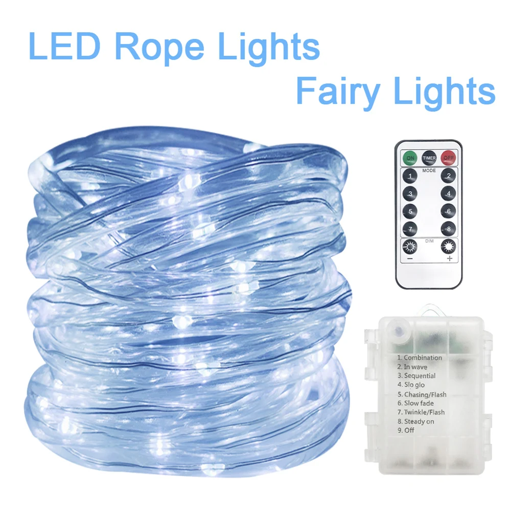 Светодиодная гирлянда с медным проводом праздничное освещение сказочное для