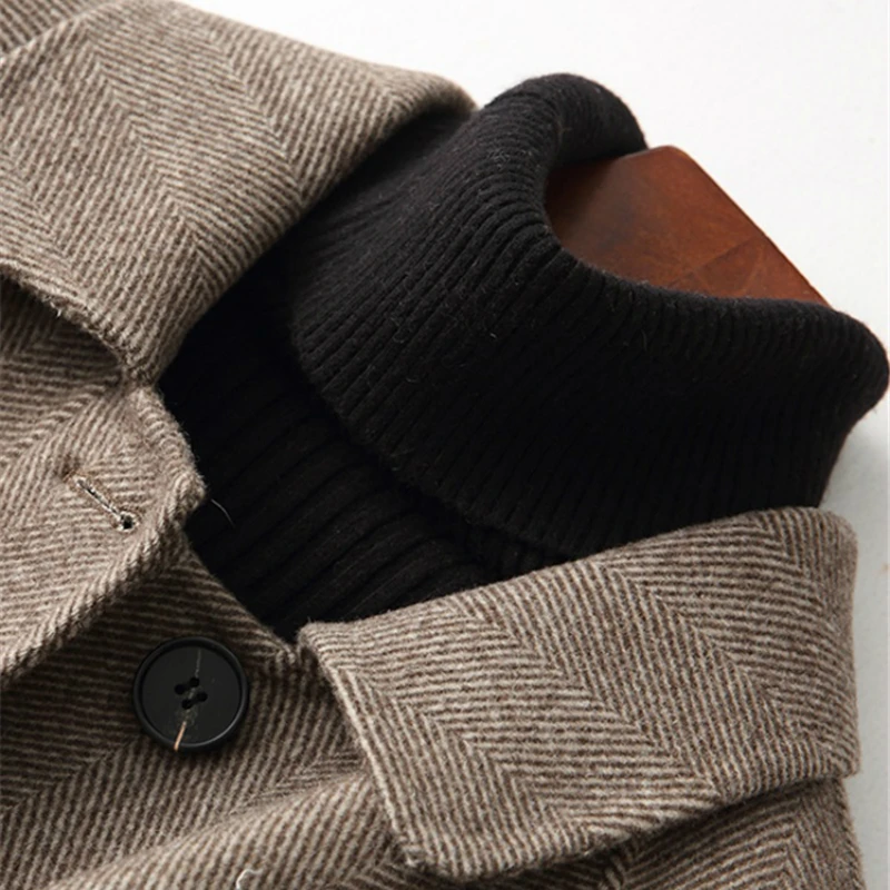 Зима 900% осень шерстяное пальто Женская длинная кашемировая куртка женское