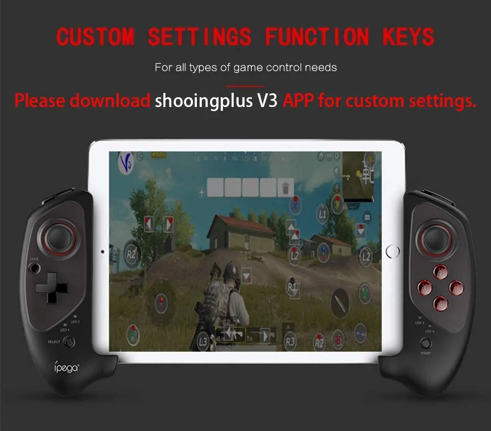 

IPEGA PG-9083S Gamepad Wireless 4.0 Game Controller Joystick for GALAXYS10/S10+ NOTE9 Huawei P30 VIVO X27 Most iOS/Android Smart