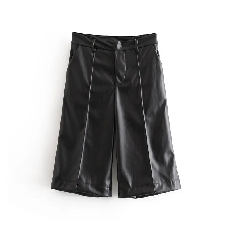 2019 Женские однотонные повседневные штаны в английском стиле из искусственной