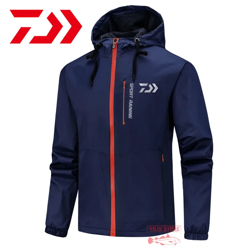 

Daiwa Fishing Jacket Autumn Men's Outdoor Thin Sports Windproof Waterproof Jacket Comfortable and Breathable Jacket for Hiking