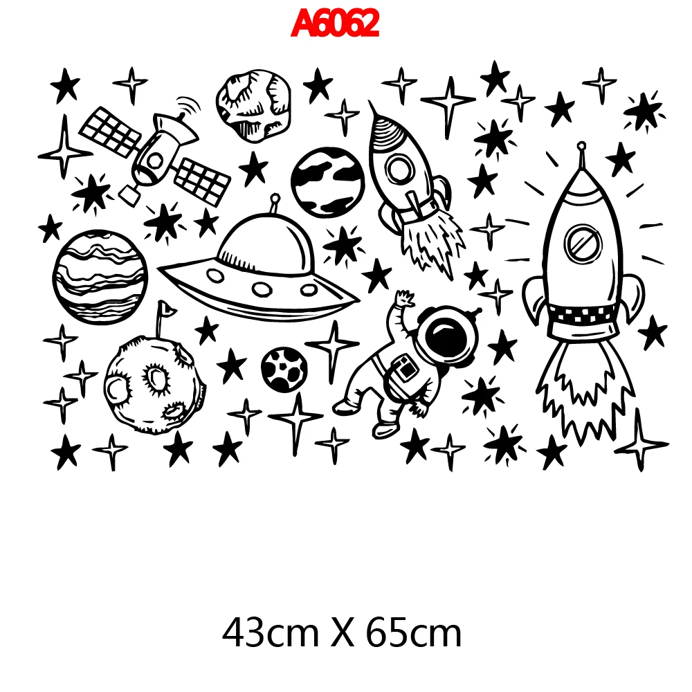 Крутые виниловые наклейки в Стиле НЛО на стену s Adventure для детской комнаты Diy