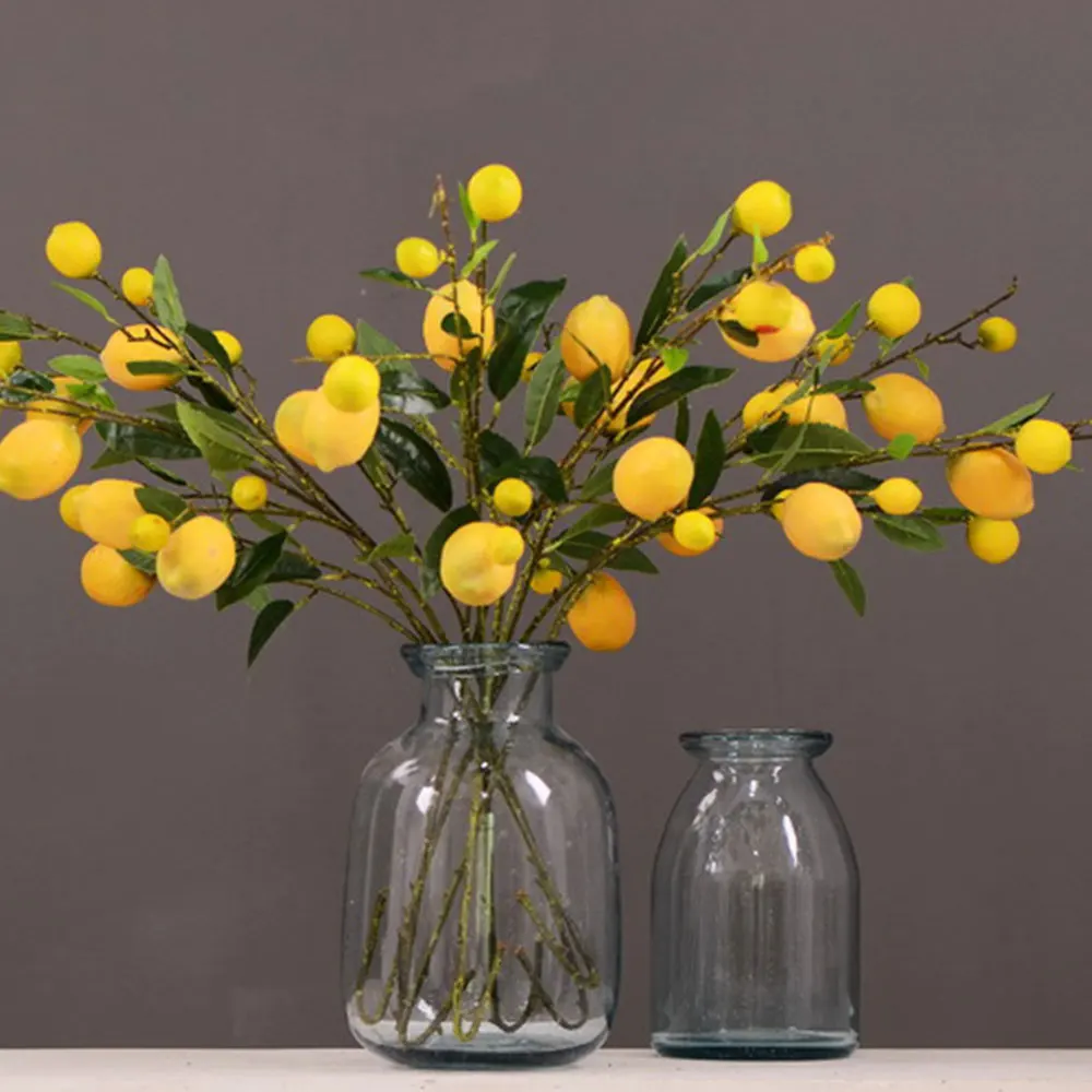 Искусственные цветы и принтами в виде лимонного дерева филиал искусственные