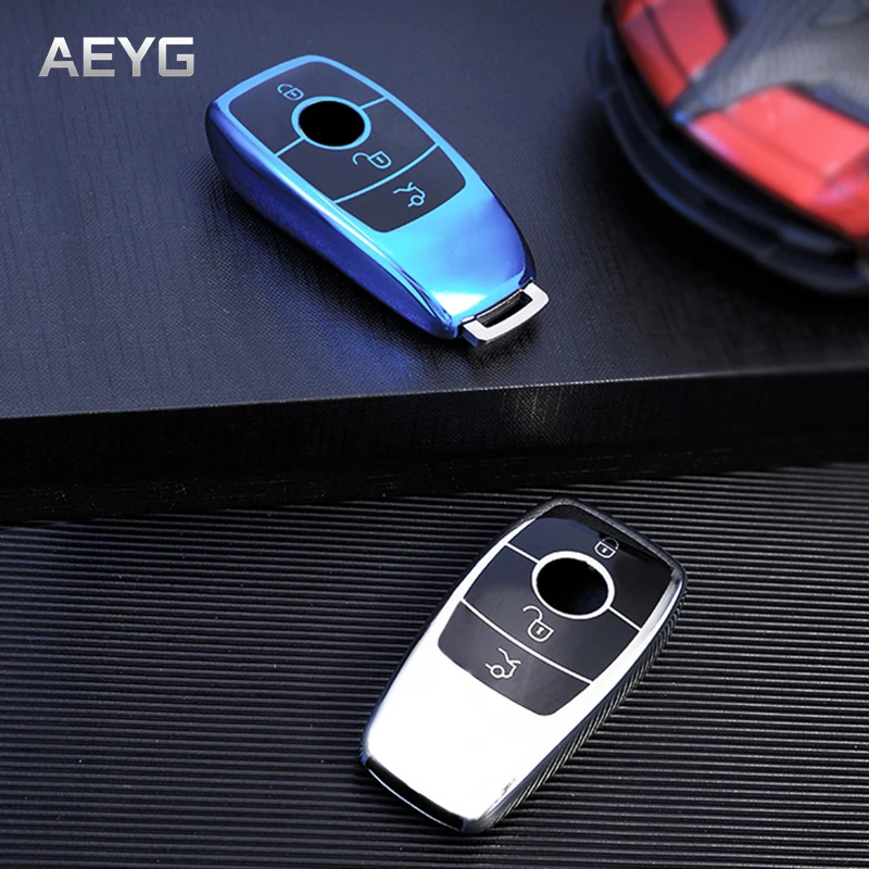 

TPU Car Remote Key Case Full Cover Holder Shell For Mercedes Benz W205 W177 W213 W222 W221 W204 A B C E S Class CLA CLS GLA GLC