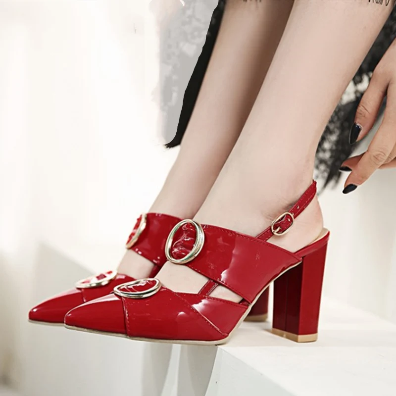 Летние сандалии гладиаторы Женские модные пикантные босоножки на высоком