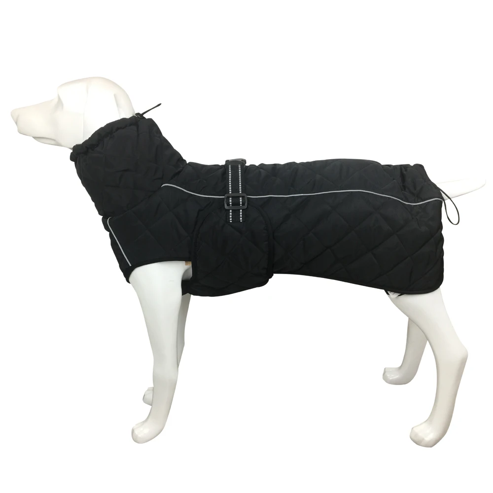 Зимняя куртка для собак теплая флисовая спортивная одежда с прорезями холодной