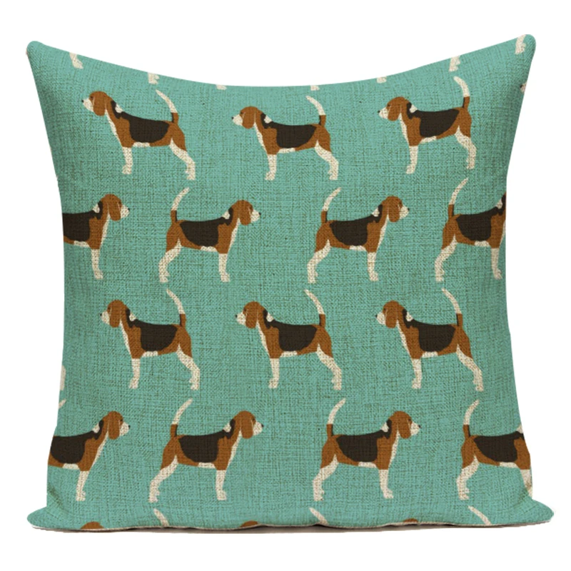 Милый Животные тросточка полиэстер декоративные подушки Чехол квадратный Cojines