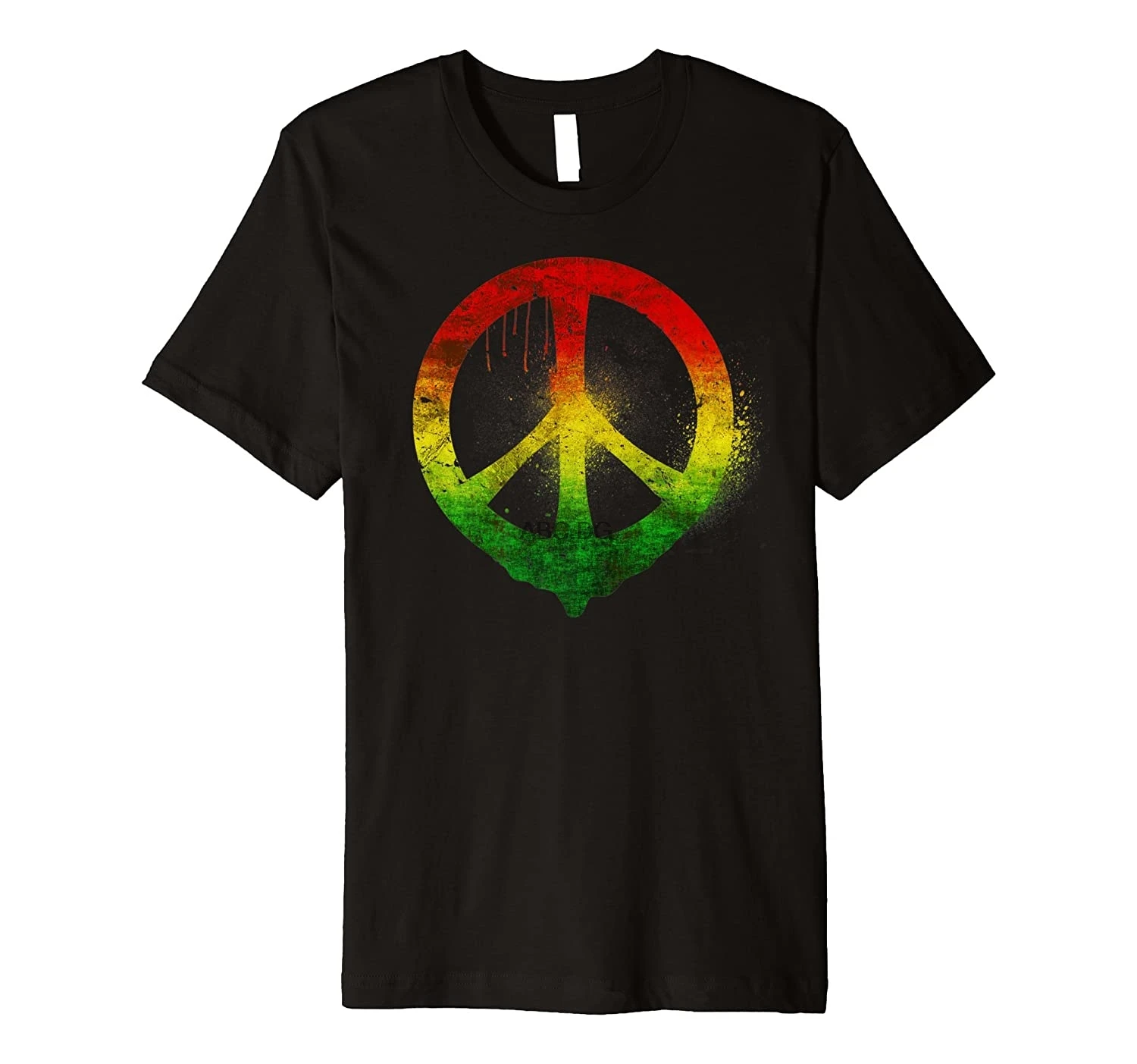 Rasta флаг Мир знак футболка растафари Джа|Мужские футболки| |