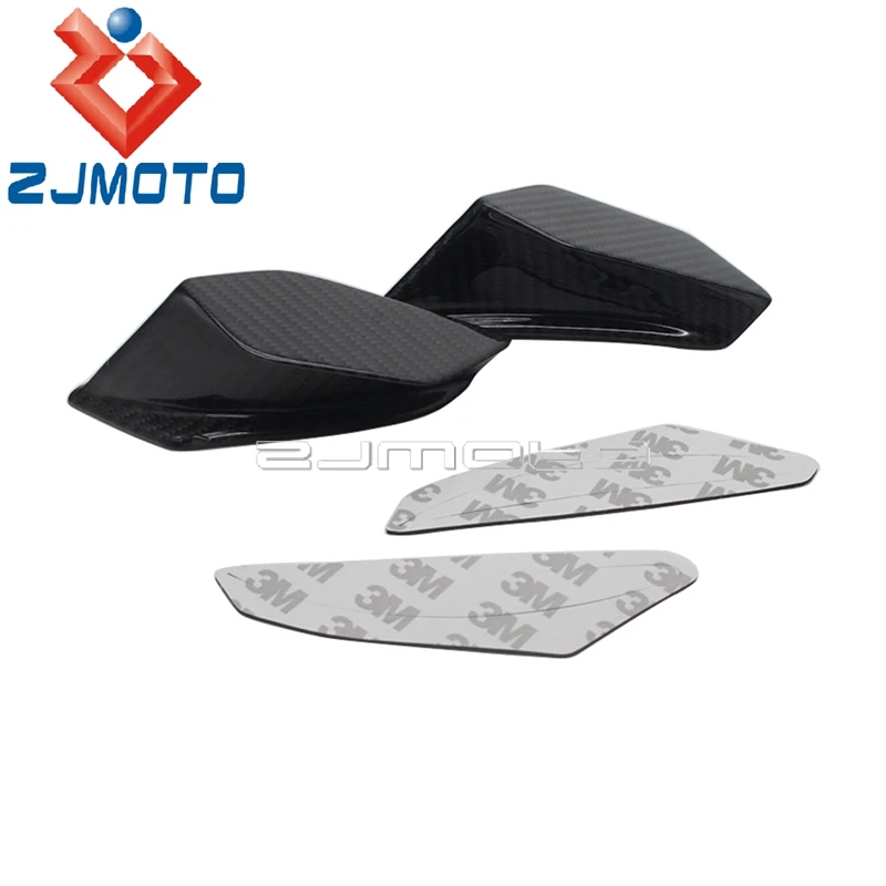 Universal Carbon Fiber Spoiler Winglets For DUCATI SUZUKI HONDA KAWASAKI Panigale V2 RSV4 899 959 1199 1299 Aero Dynamic Winglet |