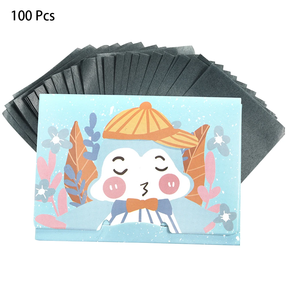 

100sheets Oil Blotting Paper Unisex Face Care Tool Super Oil Absorbent Face Cleaning Paper