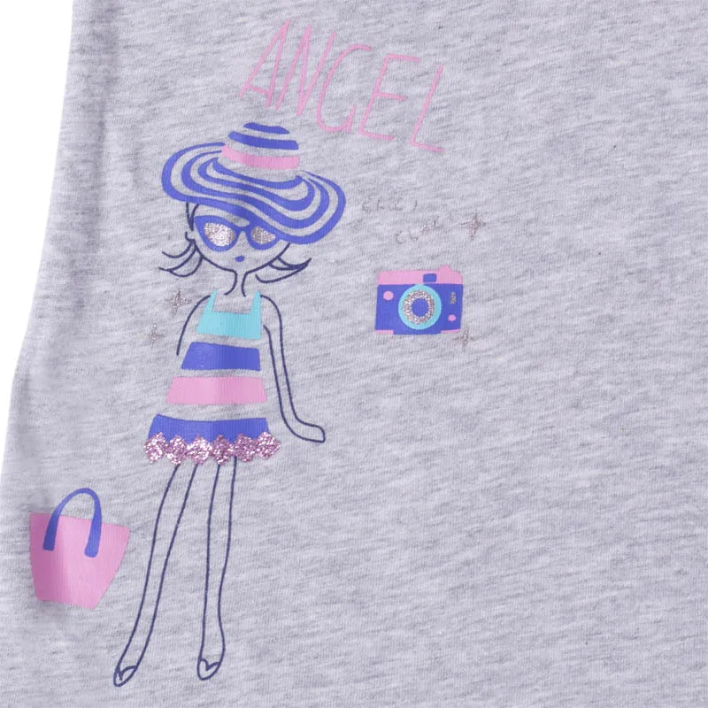 Летние новые рубашки для девочек детская футболка кружевная Повседневная модная