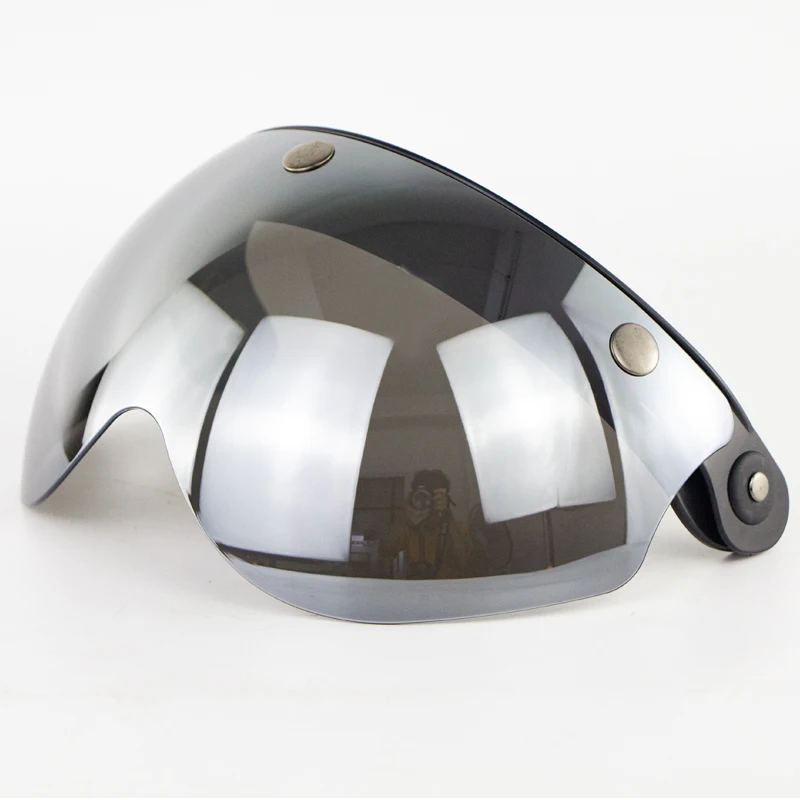 W форма мотоциклетный шлем пузырьковый козырек для шлемов с открытым лицом Casco Moto