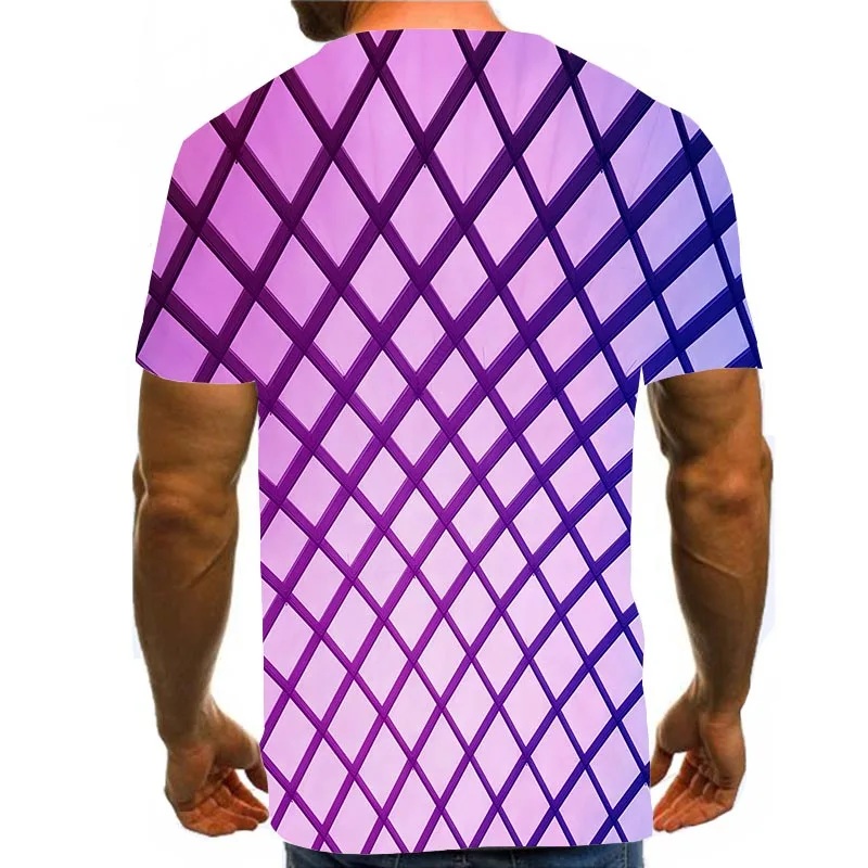 

Men's Geometry Shirt 3D Print T-Shirt Summer Abstract Graphic Tees Pattern Tops