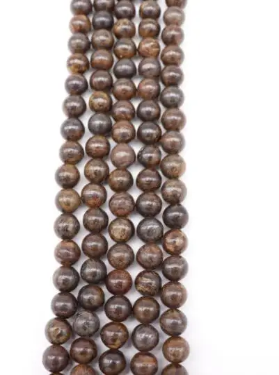 Natural Bronze ash Round Spacers Loose Beads For Jewelry Making DIY Bracelets Necklace Accessories |