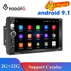 Автомагнитола Podofo, мультимедийный плеер на платформе Android, 2 Din, радио, DVD, GPS, Wi-Fi, для Nissan, Toyota, Volkswagen, Mazda, Kia, VW, Peugeot, LADA, Hyundai