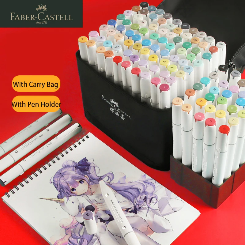 Faber Castel Premier на спиртовой основе двойной наконечник для рисования 30/60/80 Цвета