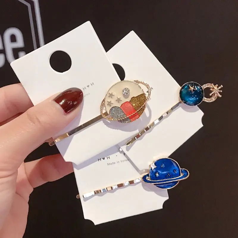 3 шт./компл. Для женщин для укладки волос волнистые заколки милые масла Drop