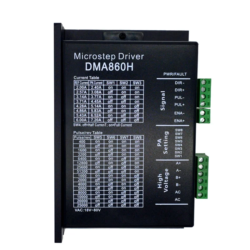 DM860H Nema23/34 Stepper motor driver microstep brushless DC shell for 57 86 stepper | Обустройство дома