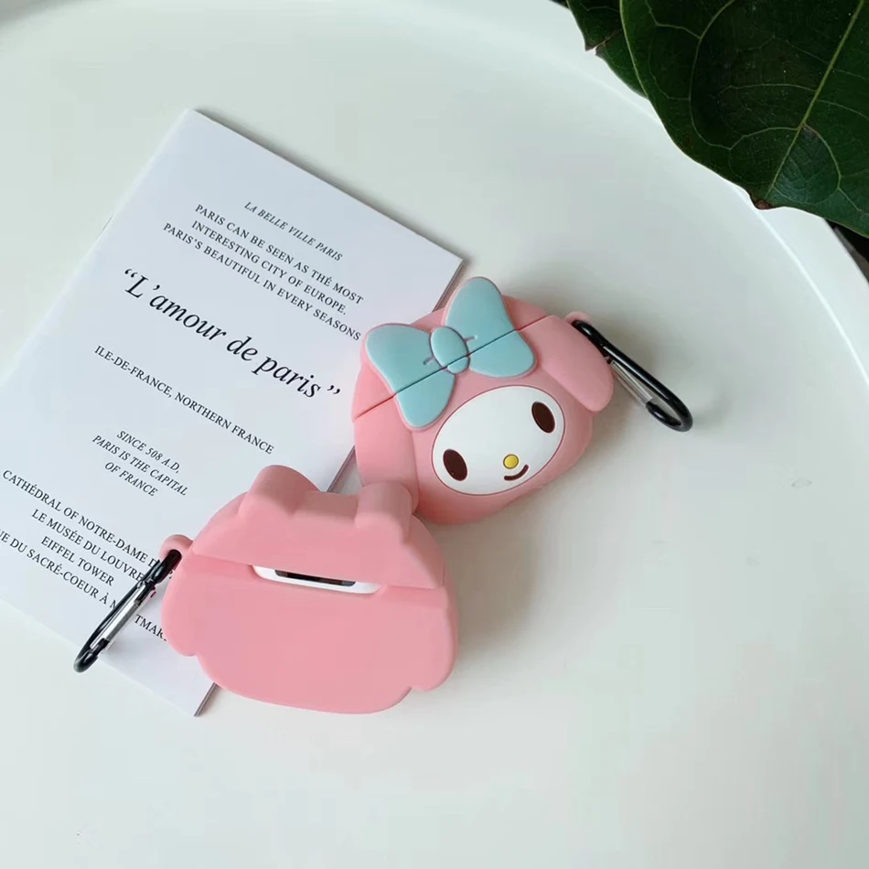 3D чехол для наушников для Airpods 2 чехол силиконовый чехол для наушников с котом для Apple Air pods 1 чехол для Earpods брелок для ключей