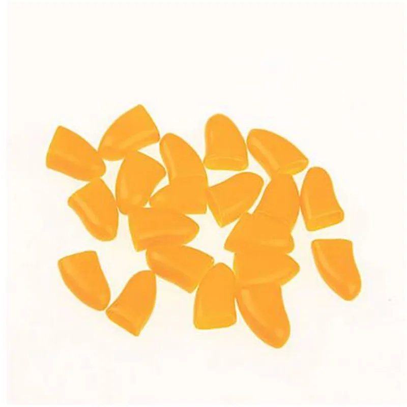 Yellow Новые Красочные 20 шт кошки собаки колпачки для лап защитный гвоздь колпачок для когтей+ клей мягкий резиновый ПЭТ покрытие для ногтей принадлежности для собак чихуахуа - Цвет: Yellow