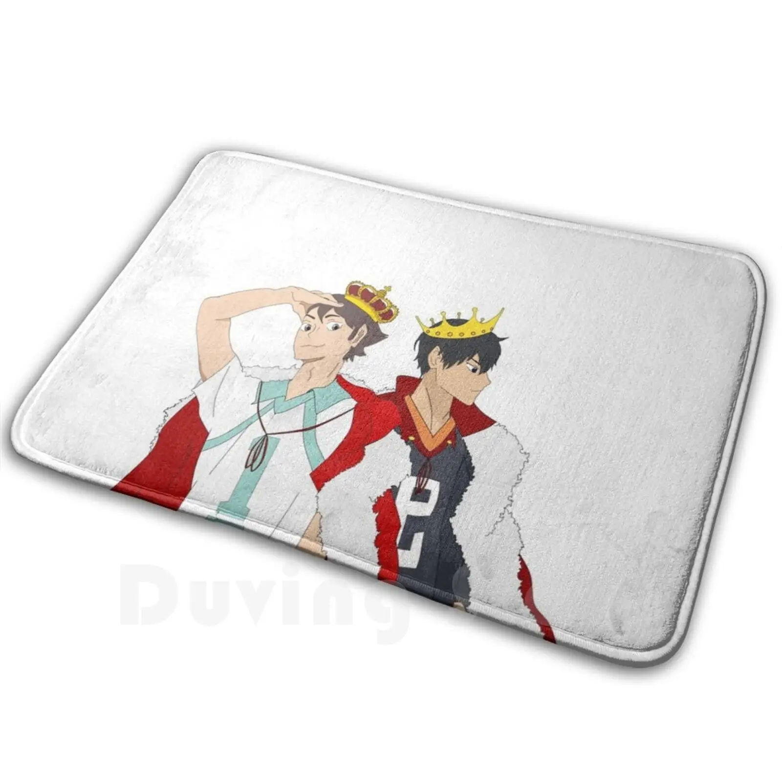 Мягкий Нескользящий Коврик Oikawa And Kageyama коврик 192 подушка Kings Royal Haikyuu Anime Weeb Pastel | Дом
