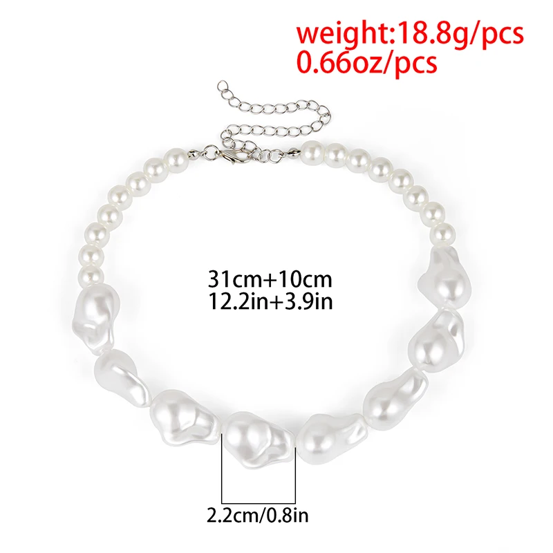 Ожерелье женское неправильной формы элегантное классическое колье с имитацией