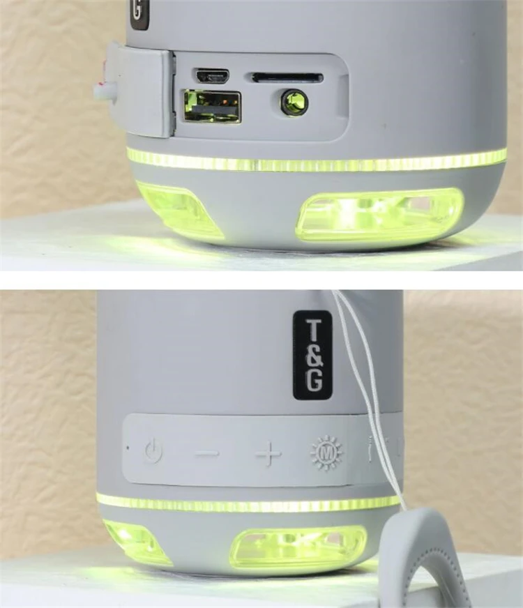 

YABA Mini Wireless Speaker altavoz Bluetooth-compatible LED Light Sound Box Player Stereo Subwoofer With Mic caixa de som