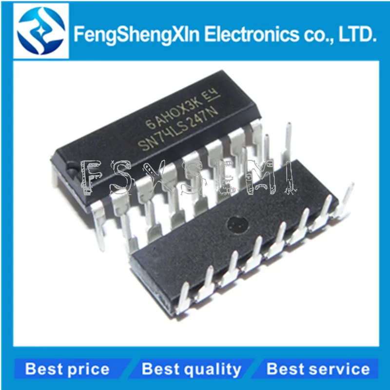 5 шт./лот SN74LS247N HD74LS247P 74LS247 DIP 16 BCD TO SEVEN SEGMENT DECODERS/DRIVERS IC|Интегральные схемы| |
