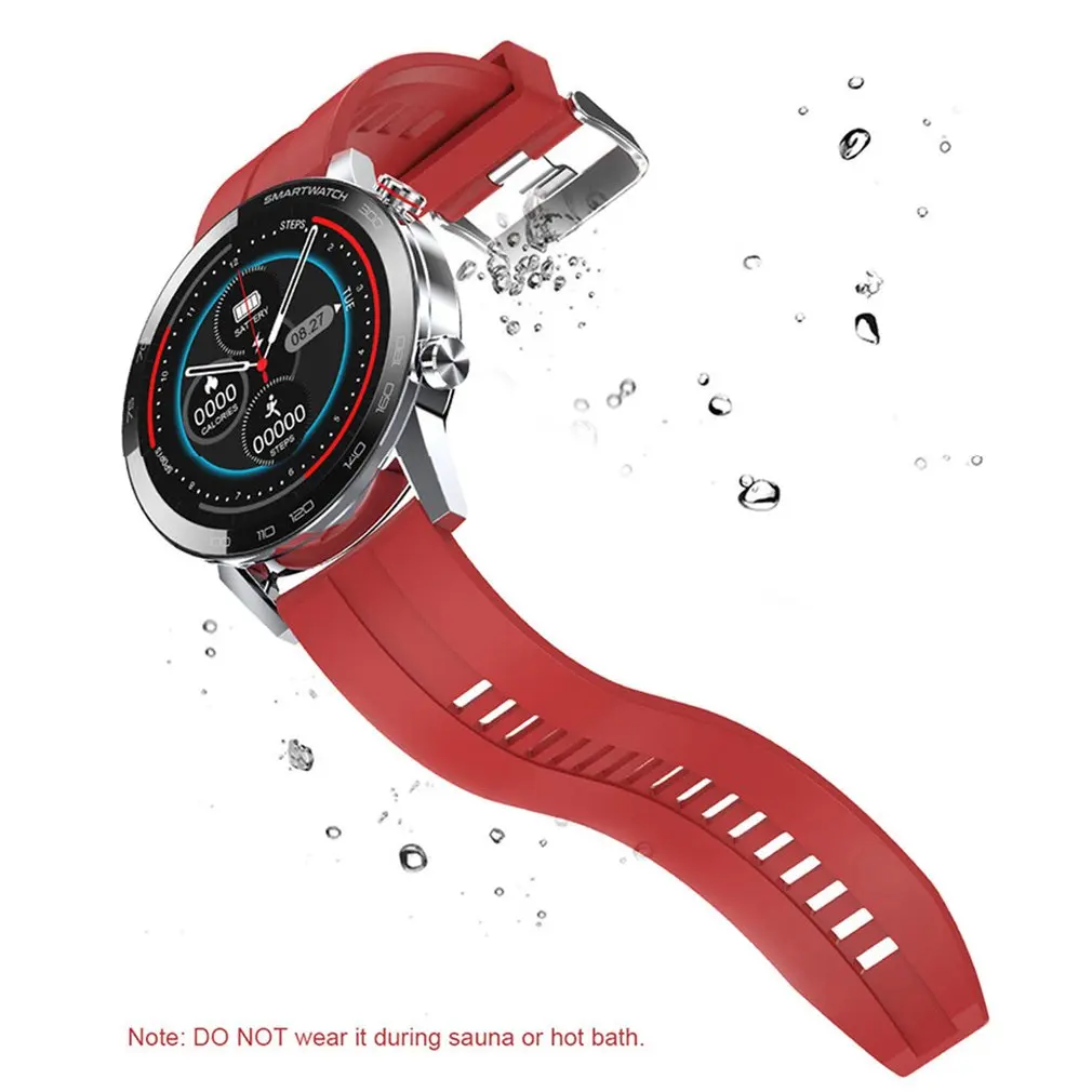 

New L16 Smart Watch Men IP68 Waterproof Multiple Sports Mode Heart Rate Weather Forecast Bluetooth Smartwatch ECG PPG