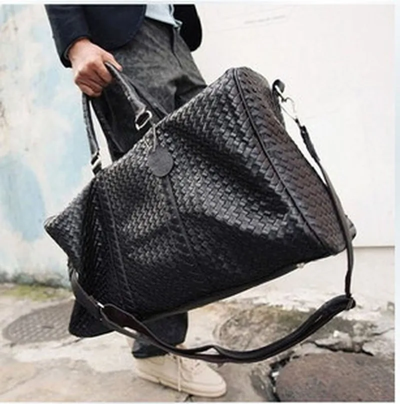 

New Korean version of the men's casual travel bag female high-capacity luggage bag retro tide handbag