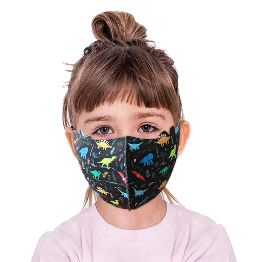 3Pcs 3D Cotton Mouth Kids Mask Anti Haze Dust Washable Reusable Child Dustproof Mouth-muffle Summer Face Masks | Красота и здоровье