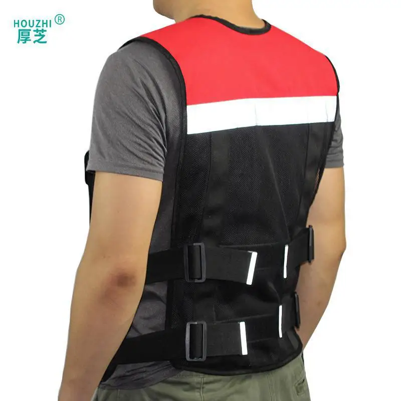 

Security Reflective Vest Warp Knitting Cloth Construction Traffic Cycling Wear Reflective Safety Clothing Moto Accessories