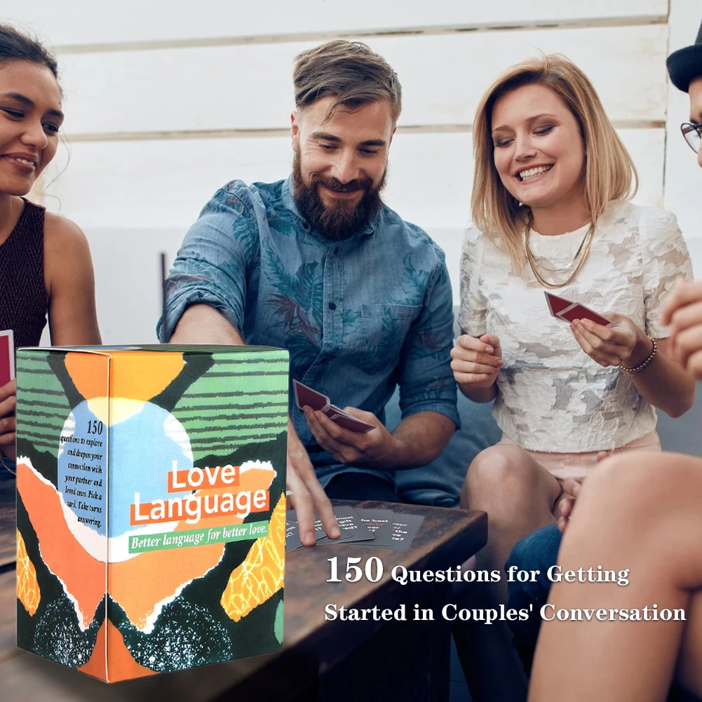 

Couple Card Game 150 Conversation Fun Starter Icebreaker Questions Cards Couples for Strong Relationship in Game Date Nights