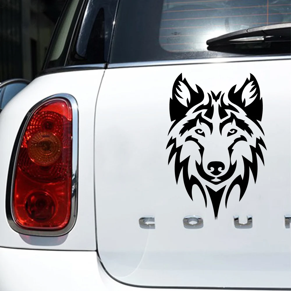 Автомобильная наклейка Beauty Wolf светоотражающая Водонепроницаемая виниловая