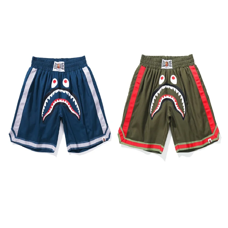 

ReadyMade X BAPE Shorts Streetwear Battlefield Military Style Beach Shorts Color WGM Naughty Tiger Printing Elastic Waist Shorts